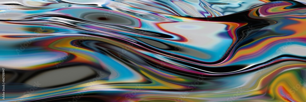 Abstract dark glass waves on a white background. Modern abstract background Abstract dark glass waves on a white background. Modern abstract background