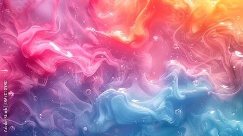 Wallpaper Mural Abstract liquid color background. Beautiful modern abstract background. Torontodigital.ca