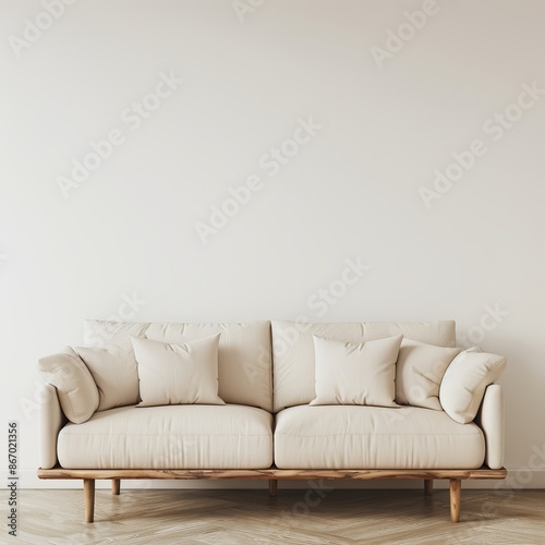 sofa isolated on white wall background