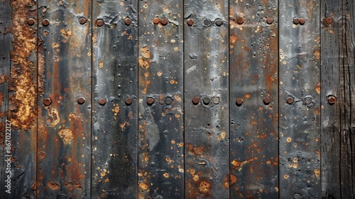 Weathered metal in grunge style for a pleasing backdrop © AkuAku