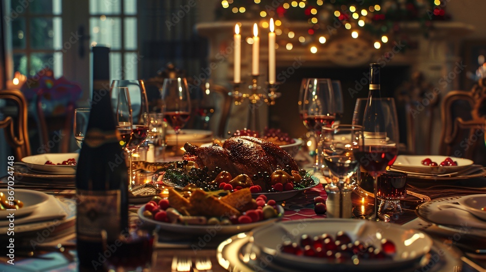 Sophisticated dinner gathering where guests enjoy gourmet dishes and fine wines. Sophisticated dinner gathering where guests enjoy gourmet dishes and fine wines.