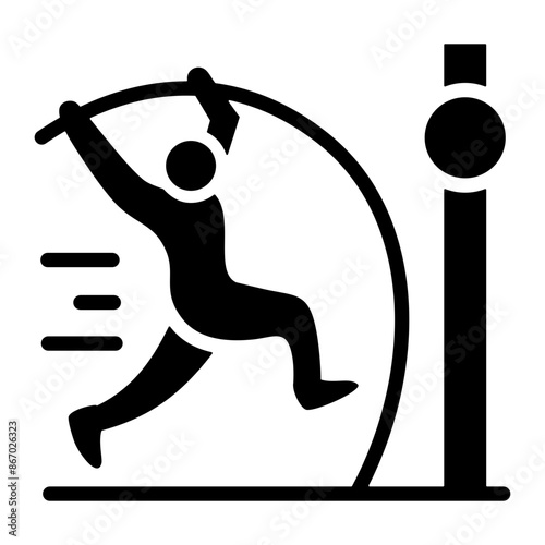Pole Vault Pole Icon