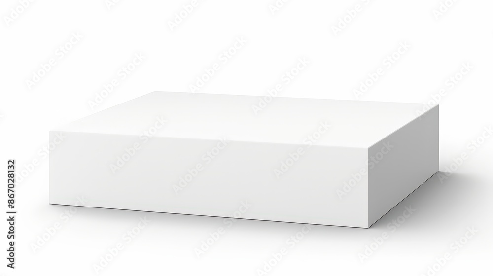 White Rectangular Box on a White Background White Rectangular Box on a White Background