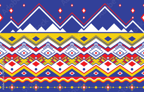 Gemetric ethnic oriental ikat pattern traditional Design for background,carpet,wallpaper,clothing,wrapping,batic,fabic,vector illustraion.
embroidery style.