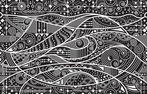 Gemetric ethnic oriental ikat pattern traditional Design for background,carpet,wallpaper,clothing,wrapping,batic,fabic,vector illustraion.
embroidery style.