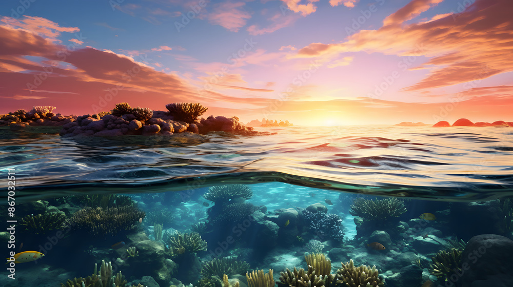 Great Barrier Reef Summer Sunset Great Barrier Reef Summer Sunset