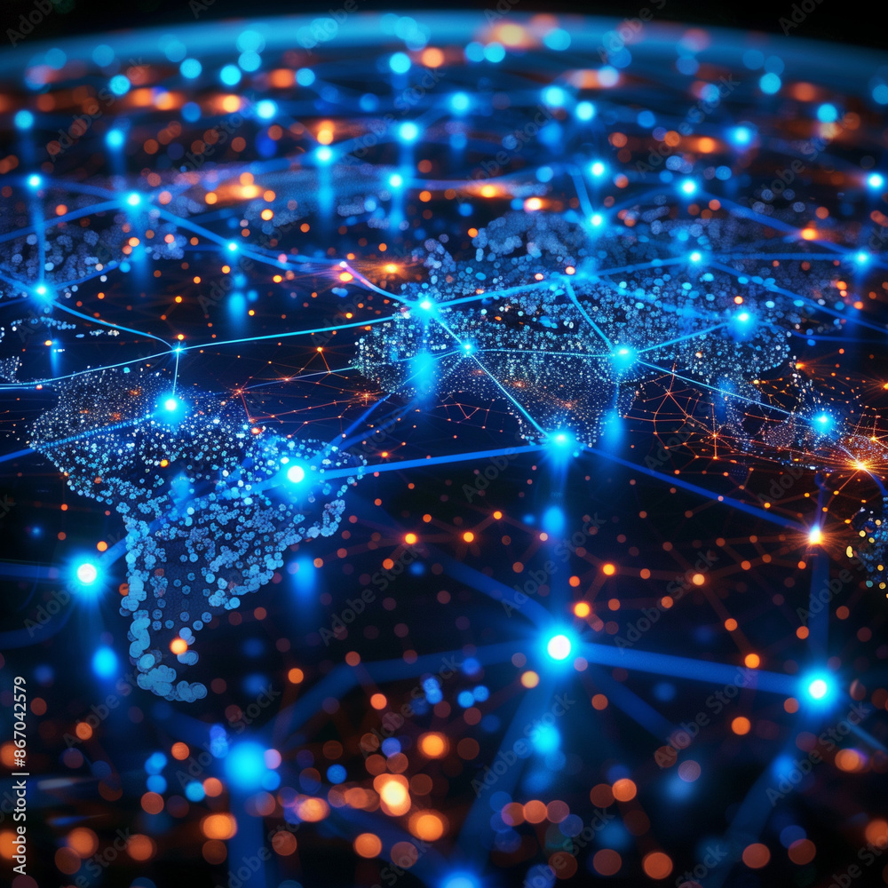 Obraz premium Technology and communication