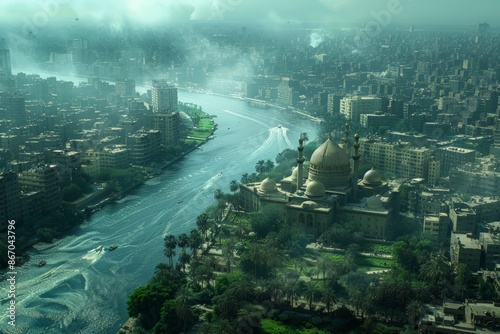 Cairo in Egypt, Aerial view