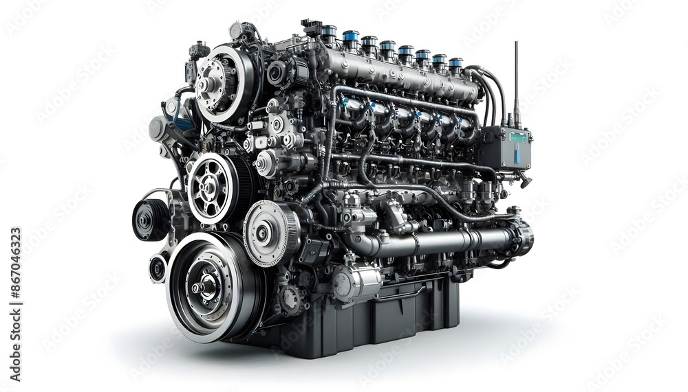 Engine, car engine, truck engine, powerful engine Engine, car engine, truck engine, powerful engine