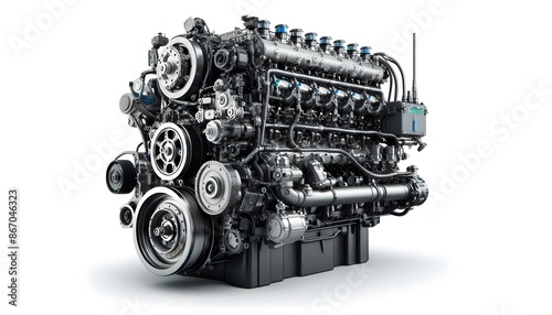 Engine, car engine, truck engine, powerful engine © MDTOUFICKAHAMAD