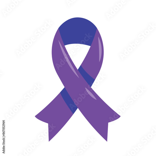 alzheimer day purple ribbon