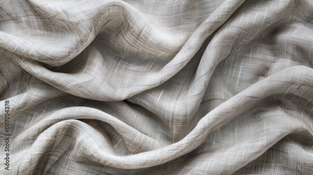 Light grey linen fabric background with space for text Light grey linen fabric background with space for text