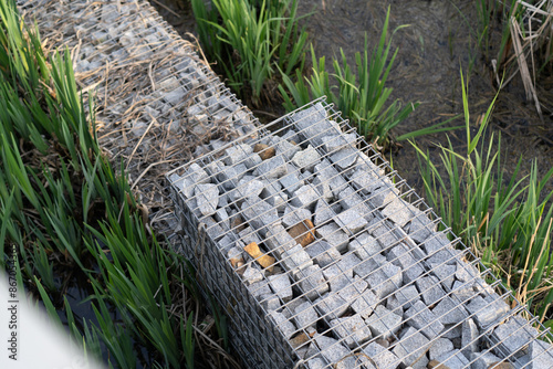 gabion structures made of welded mesh