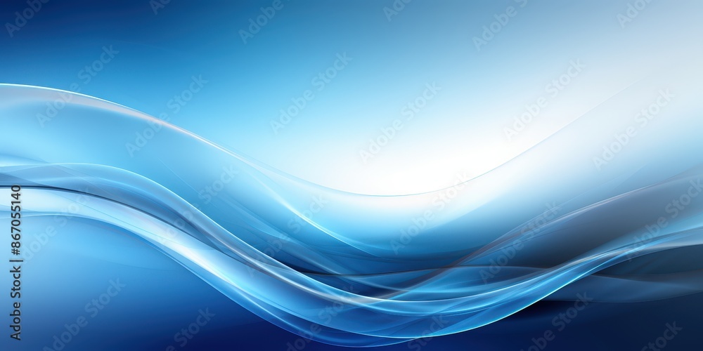 Fototapeta premium Abstract Blue Wave Background