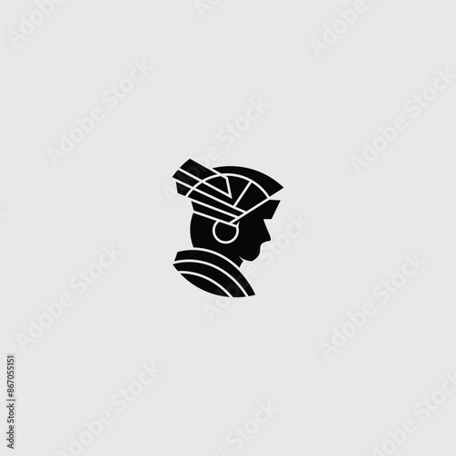 athena logo icon design template. Elegant, luxury, vector.