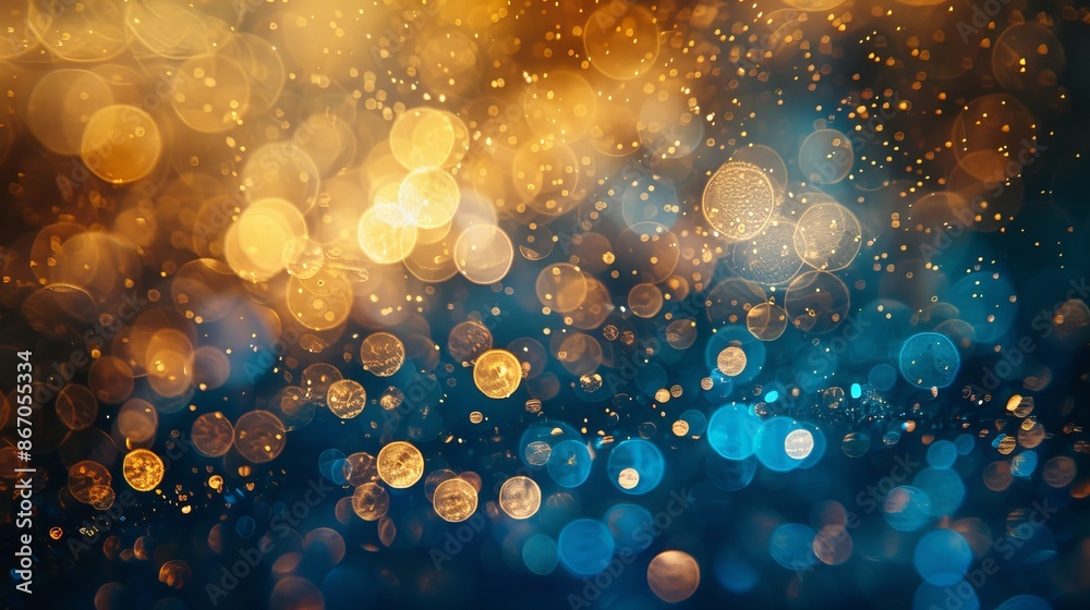 Elegant Abstract Bokeh Background with Blurred Light Patterns