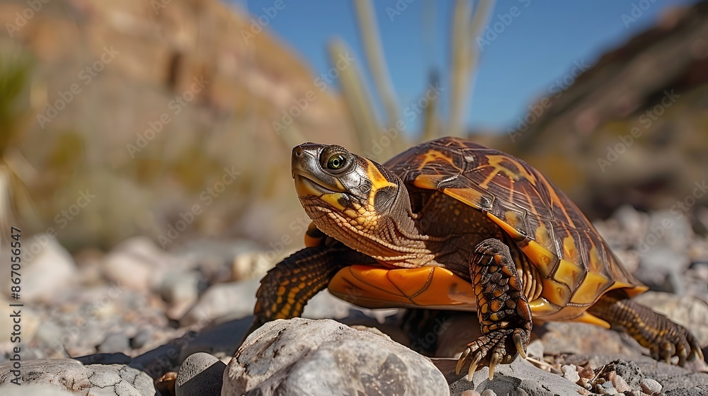 Naklejka premium Coahuilan Box Turtle. 