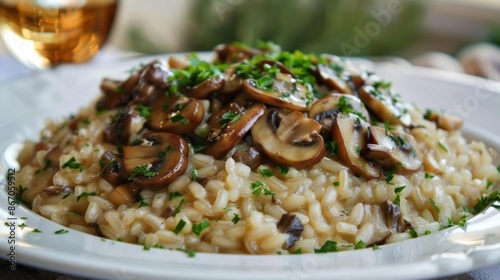 Fork tender risotto infused with the earthy and nutty flavors of wild mushrooms.