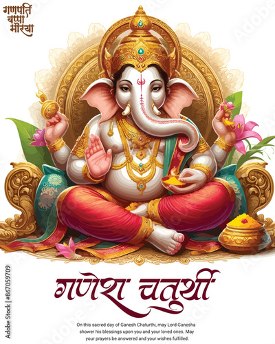 Happy Ganesh Chaturthi Indian God Festival Celebration Social Media Post Banner Template, Ganpati Bappa Moriya, Ganesha, Ganpati,