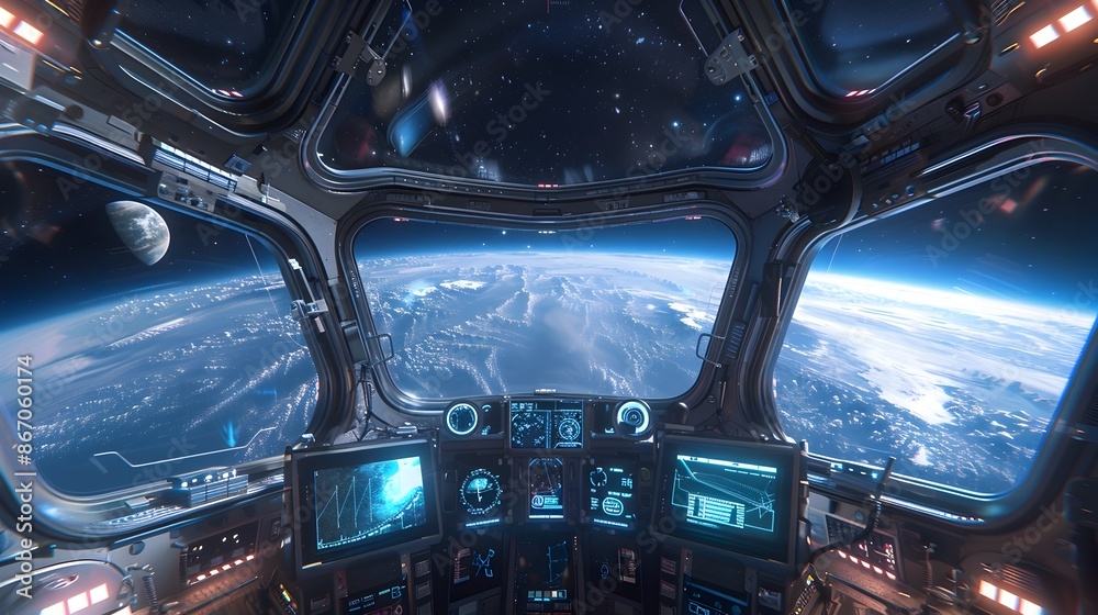Immersive VR Tour of a Futuristic Space Station Orbiting a Distant Planet with Sleek Technologies and Panoramic Views of the Cosmos Immersive VR Tour of a Futuristic Space Station Orbiting a Distant Planet with Sleek Technologies and Panoramic Views of the Cosmos