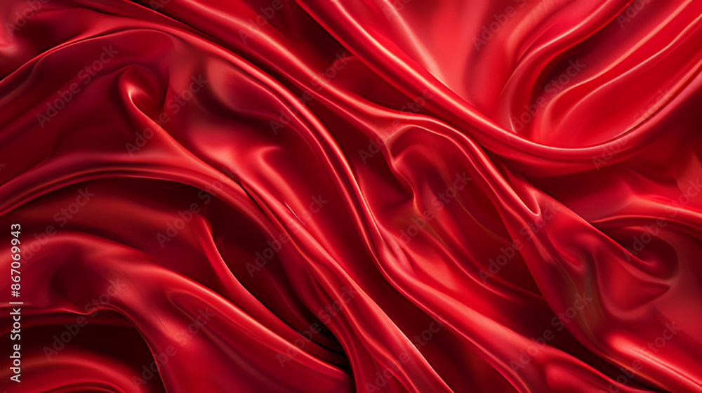 Fototapeta premium red silk background ,red satin background ,red satin fabric