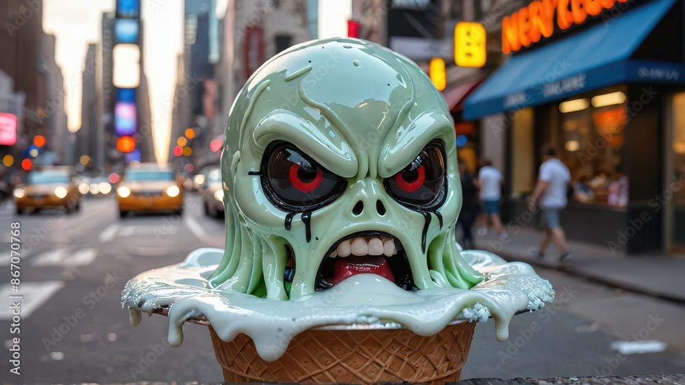 Monster Ice Cream in the City. Monster Ice Cream in the City.
