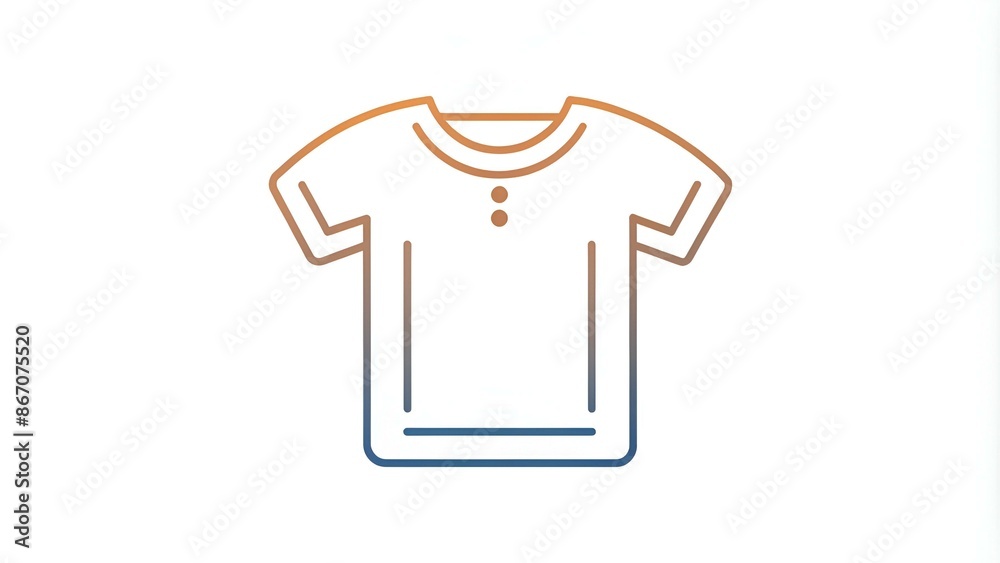 T-shirt flat line icon. Apparel store sign. Thin linear logo for clothing shop. T-shirt flat line icon. Apparel store sign. Thin linear logo for clothing shop.