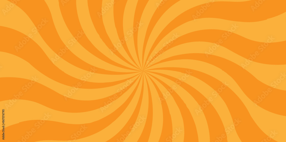 Vector Abstract orange sun rays and sunburst backdrop background ...