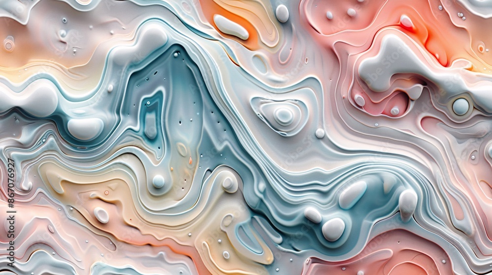 Fototapeta premium Abstract Swirling Liquid Art