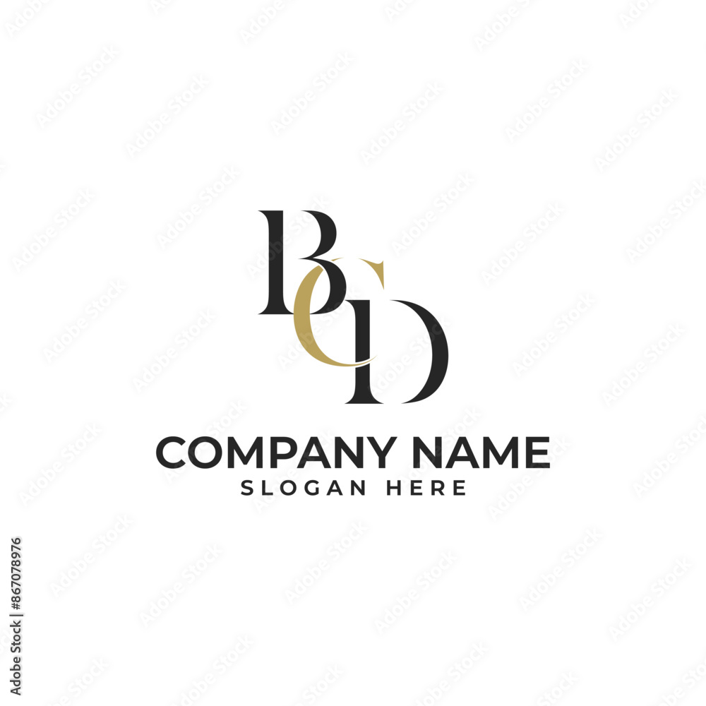 BCD lettermark alphabet with luxury style as Design Template Symbol Icon Business BCD lettermark alphabet with luxury style as Design Template Symbol Icon Business