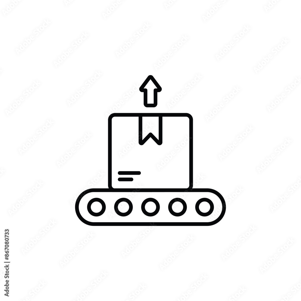 Unboxing icon design with white background stock illustration Unboxing icon design with white background stock illustration