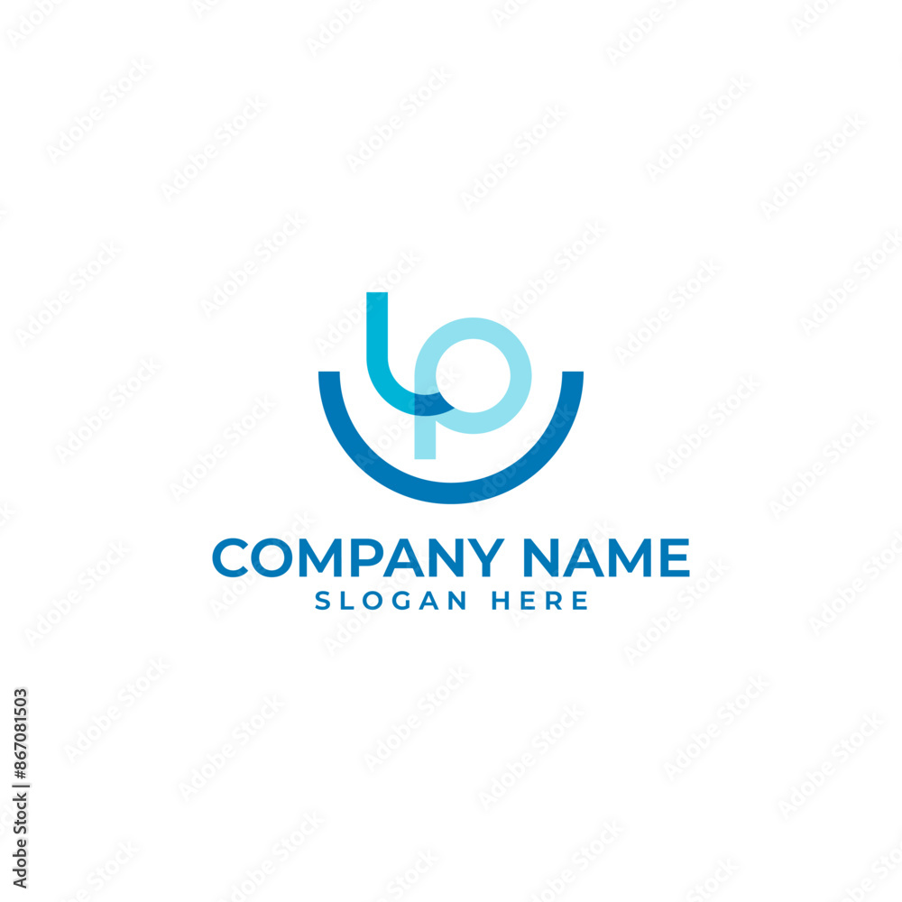 LP initial lettermark with the letter L connect to the letter P to represent releationship and togetherness and the smile to represent happy and dental LP initial lettermark with the letter L connect to the letter P to represent releationship and togetherness and the smile to represent happy and dental
