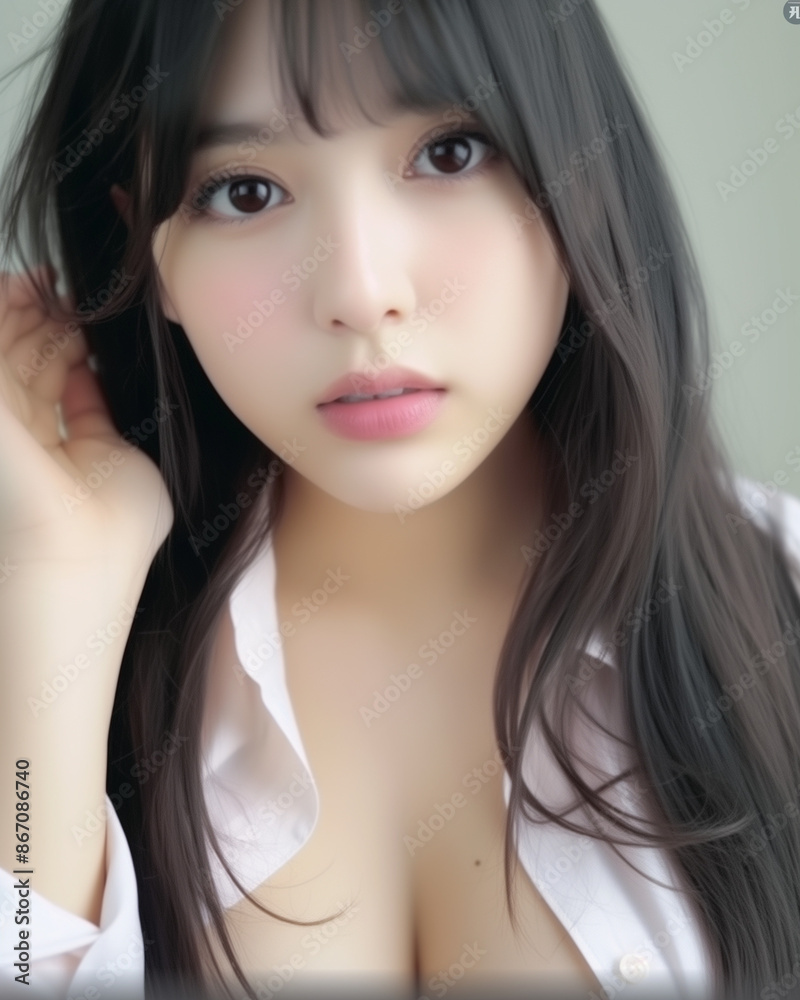 色っぽい女性のポートレート 色っぽい女性のポートレート