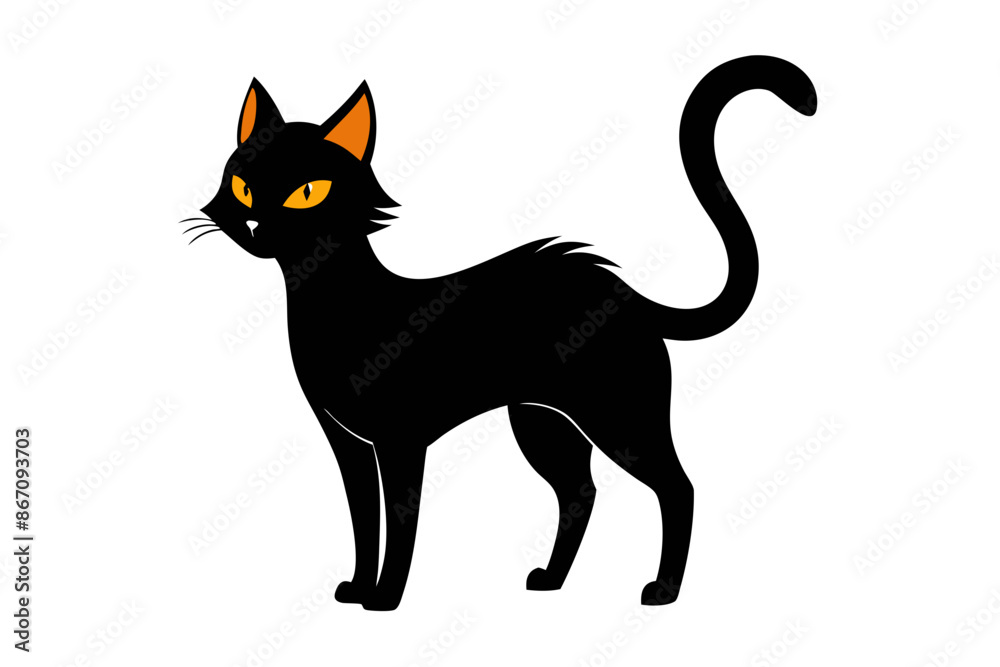 Halloween cat vector illustration Halloween cat vector illustration