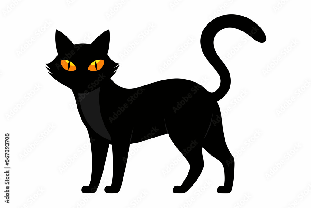 Halloween cat vector illustration, Halloween silhouette vector
Halloween cat vector illustration, Halloween silhouette vector