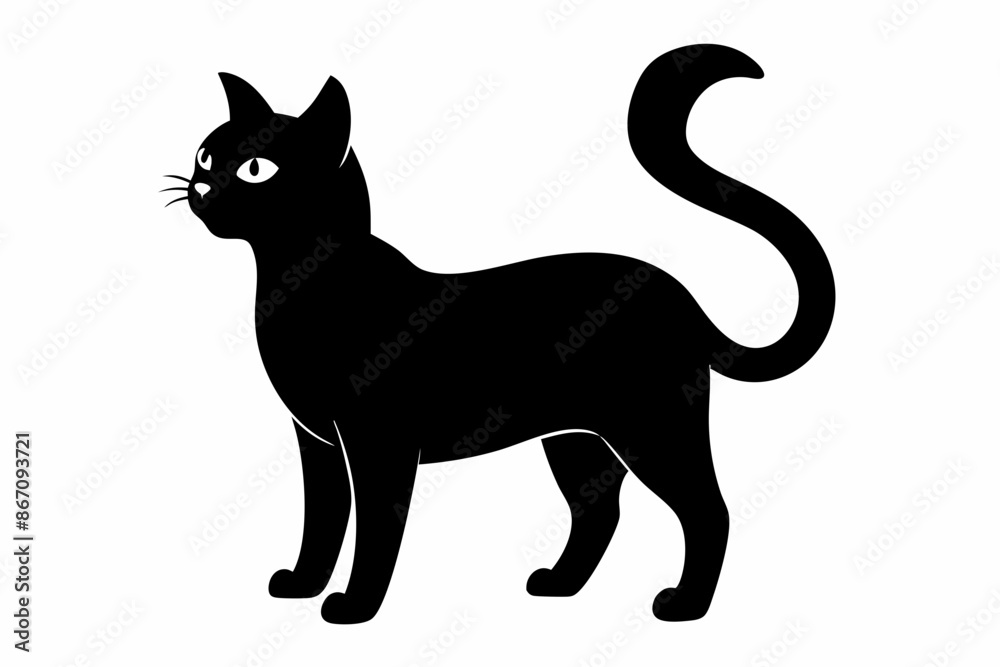 Halloween cat vector illustration, Halloween silhouette vector
Halloween cat vector illustration, Halloween silhouette vector