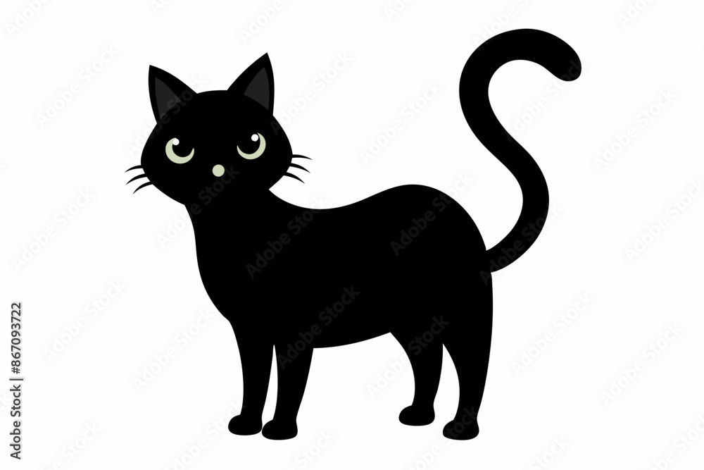 Halloween cat vector illustration, Halloween silhouette vector
Halloween cat vector illustration, Halloween silhouette vector