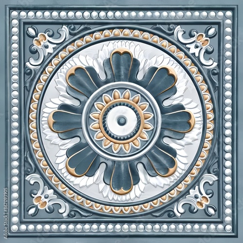 ornamental round ornament tiles | Tiles that embody timeless elegance and exceptional durability. photo