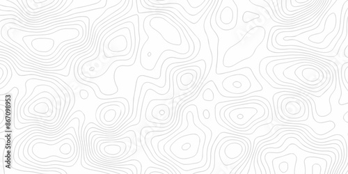 White and black wave line grid map and Topographic contour map lines. Seamless pattern with lines Topographic map. Geographic mountain relief diagram striped diagonal line wave carve pattern. 