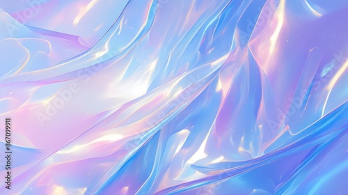 Shiny Iridescent Plastic Texture