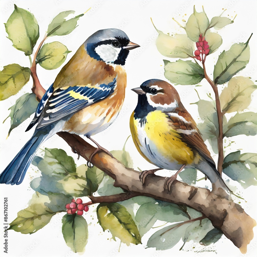 Obraz premium Two Sparrow