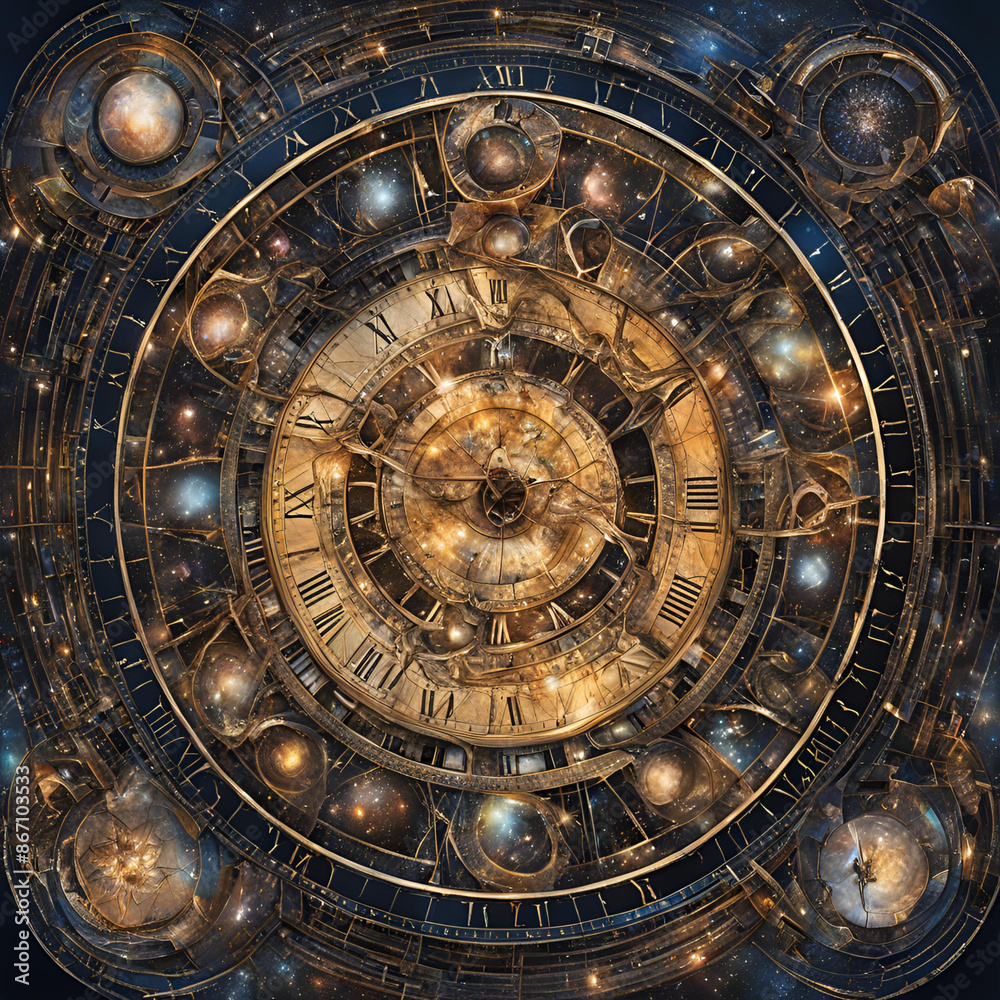 Fototapeta premium astronomical clock