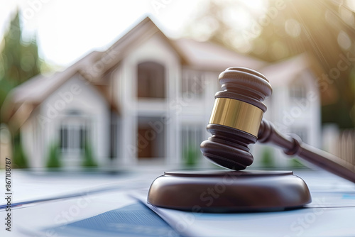 Legal auction for real estate properties, tax lien sales, and home investment, property exchange photo
