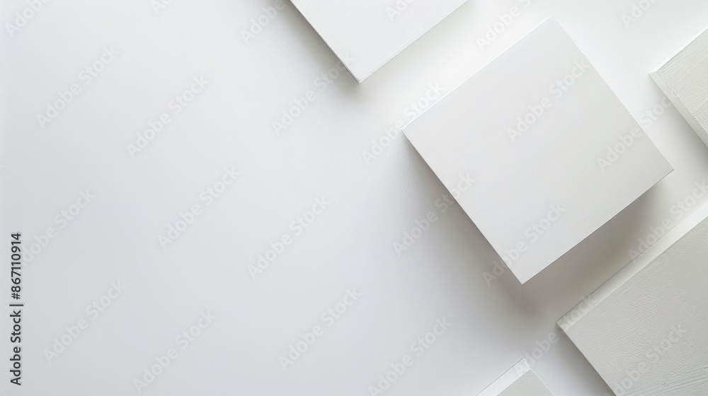 white background with small square cornered top view white background with small square cornered top view