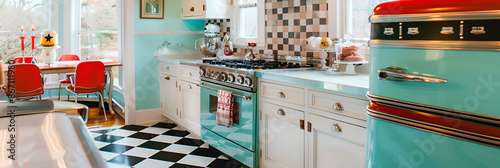  Dramatic Luxe Industrial Kitchen Bold Features ,
Retro dinerstyle kitchens with checkered floors photo