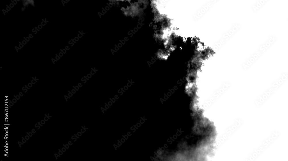 Ink splatter streams flow over screen Ink bloom. black watercolor drops transition. ink splatter transition. ink brush stroke, fluid art background overlay, alpha Watercolor matte bleed bloom