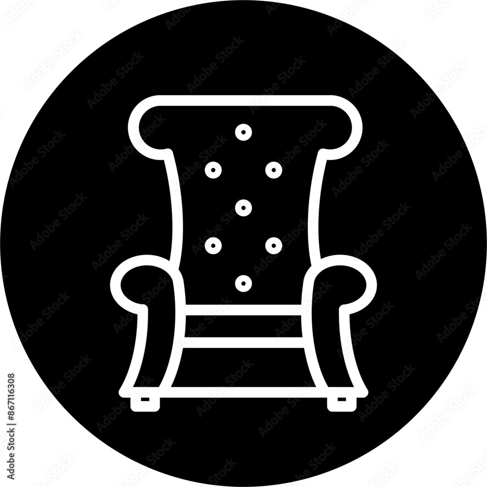 Fashionable Sofa Line White Circle Black Fashionable Sofa Line White Circle Black