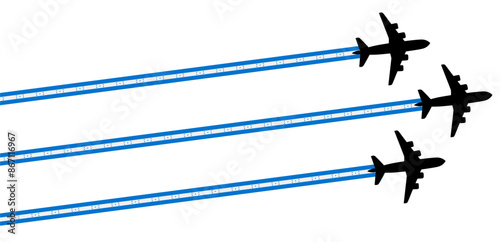 set Flying airplane with Honduras flag icon. airshow celebration day symbol Template Illustration Design