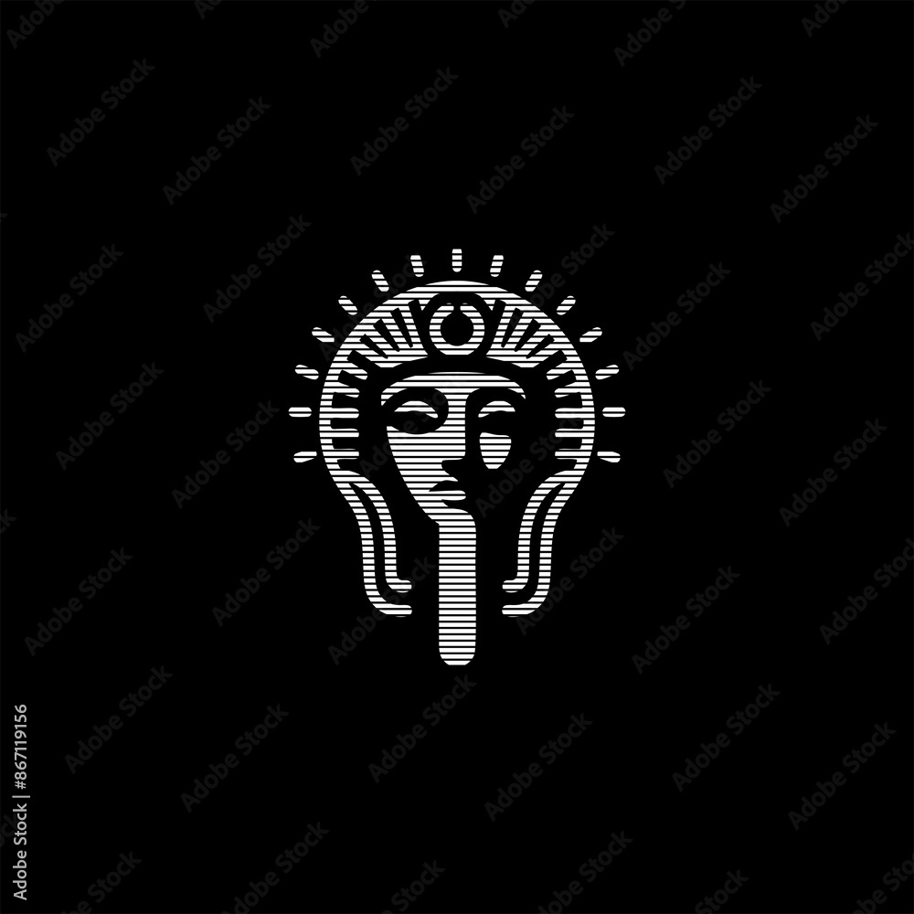 egyptian face logo egyptian face logo