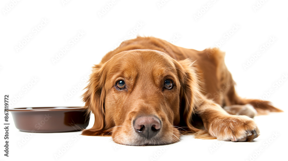 Hungry dog bowl isolated on a transparent background Hungry dog bowl isolated on a transparent background